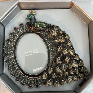 Oval peacock frame 2.5x3.5